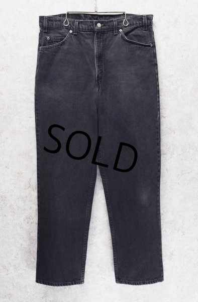 画像1: 90's【USA製】【ビンテージ】【LEVI'S】【リーバイス５５０】550 黒 デニムパンツ ブラックデニム【36ｘ30】  (1)