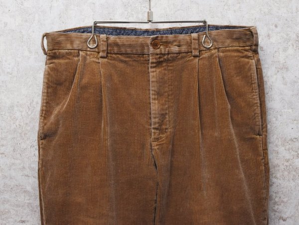 画像3: 【ブルックスブラザーズ】brooksbrothers【ライトブラウン】【２タック】コーデュロイパンツ【35X32】  (3)