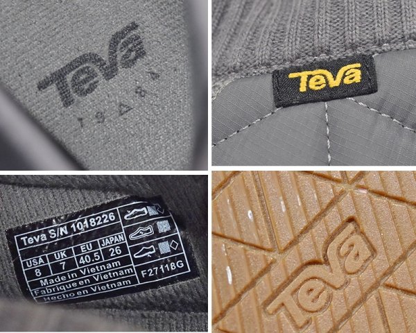 画像2: ビンテージ【TEVA】テバ【EMBER MOC】エンバーモック【スリッポン】【グレー】２WAY【シューズ】【サイズ26cm】  (2)