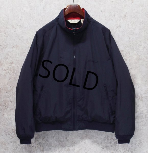 画像1: 90’s【ビンテージ】【エディーバウアー】【Eddie Bauer】【紺×裏地メッシュ】ナイロンジップアップブルゾン【サイズＬ】  (1)