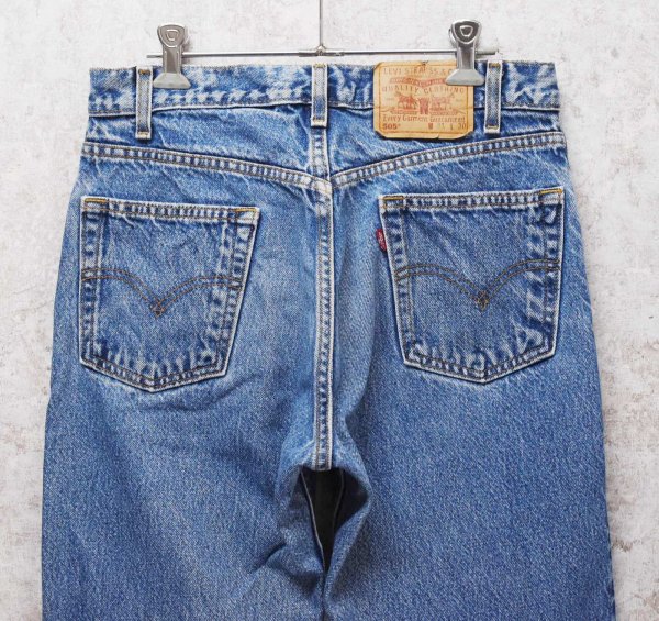 画像5: 90's【メキシコ製】ビンテージ【LEVI'S】【リーバイス505】５０５【デニムパンツ】【ブルーデニム】【31ｘ30】  (5)