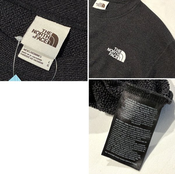 画像2: ビンテージ【ノースフェイス】【the north face】【黒】ポケット付き【スウェット】【サイズＬ】  (2)