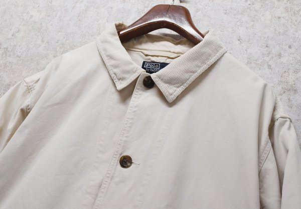 画像4: ビンテージ【ラルフローレン】【POLO RALPH LAUREN】【生成り】【ハンティングジャケット】【サイズXＬ】  (4)