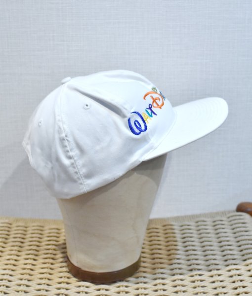 画像4: 【ビンテージ】Walt Disney World【ウォルトディズニー】刺繍【白】BBキャップ【ベースボールキャップ】サイズフリー  (4)