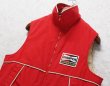 画像4: ~８０’s USA製【ビンテージ】【WIMAN】【Champion】【チャンピオンプラグ】【赤】【ダウンベスト】【サイズL】  (4)