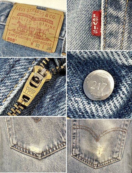 画像2: 〜00's【カナダ製】ビンテージ【LEVI'S】【リーバイス505】５０５【デニムパンツ】【ブルーデニム】【32ｘ30】  (2)
