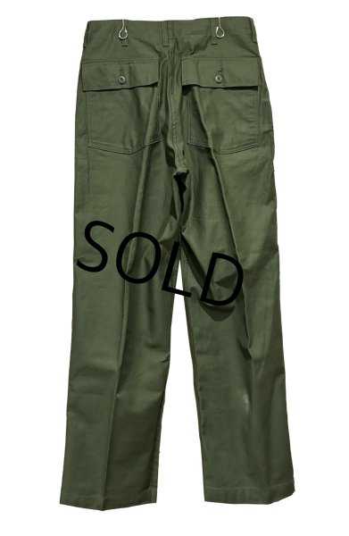 画像3: デッドストック【60's】【米軍実物】【ビンテージ】OG107【ベイカーパンツ】ダブルステッチ【ユーティリティパンツ】【34ｘ33】  (3)