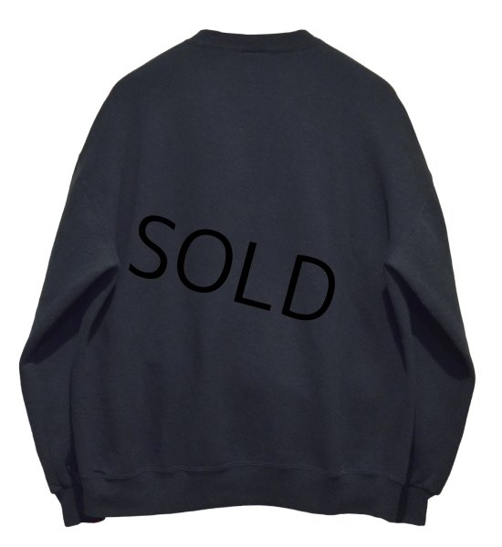 画像3: 90'ｓ【USA製】【RUSSELL】ラッセル 【ビンテージ】黒【無地】【クルーネック】前V スウェット【サイズＸL】  (3)