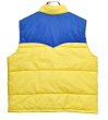 画像3: ~80's【ビンテージ】【ANCO】【黄色×青】中綿入り【ダウンベスト】ワッペン付き ジップアップベスト【サイズＬ】  (3)
