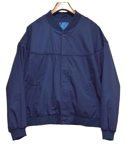 画像1: 【ビンテージ】【TOWN CRAFT】タウンクラフト【紺】ネイビー【カップショルダージャケット】【ジップアップブルゾン】【ダービージャケット】【サイズXL】  (1)