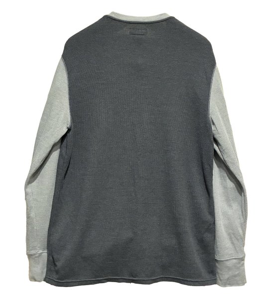 画像3: 【ビンテージ】【PORO RALPH LAUREN】【ラルフローレン】【チャコールｘグレー】ロンT【サーマルロンT】【サイズL】  (3)