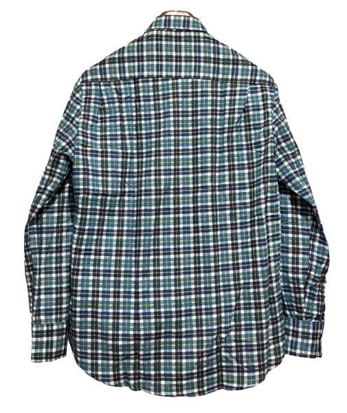 画像3: デッドストック【90's】ビンテージ【Bud Berma】青チェック ネルシャツ【サイズM】  (3)