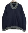 画像1: ビンテージ【ORVIS】オービス【紺×首元グレー】【ショールカラースウェット】【サイズＬ】  (1)