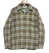 画像1: 60's USA製【ビンテージ】【ARROW】アロー【ブラウン系チェック】開襟シャツ【フランネルシャツ】【サイズL】   (1)