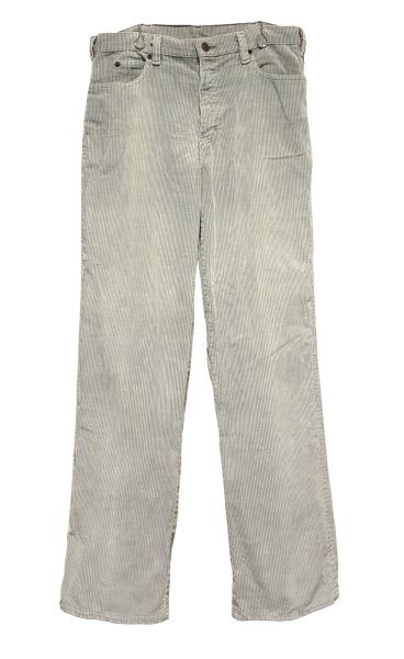 画像1: USA製【ビンテージ】【カルバンクライン】【CALVIN KLEIN】【ライトグレー】【コーデュロイパンツ】 【Ｗ34】  (1)