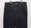 画像4: 90’s 【USA製】【ビンテージ】【LEVI'S】【リーバイス５５０】550 黒 デニムパンツ ブラックデニム【38ｘ30】  (4)
