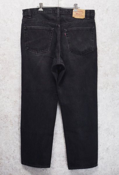 画像6: 90’s 【USA製】【ビンテージ】【LEVI'S】【リーバイス５５０】550 黒 デニムパンツ ブラックデニム【38ｘ30】  (6)