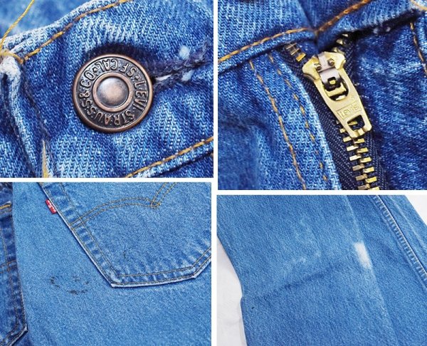 画像3: 90's【USA製】ビンテージ【LEVI'S】【リーバイス505】５０５【デニムパンツ】【ブルーデニム】【34ｘ33】  (3)