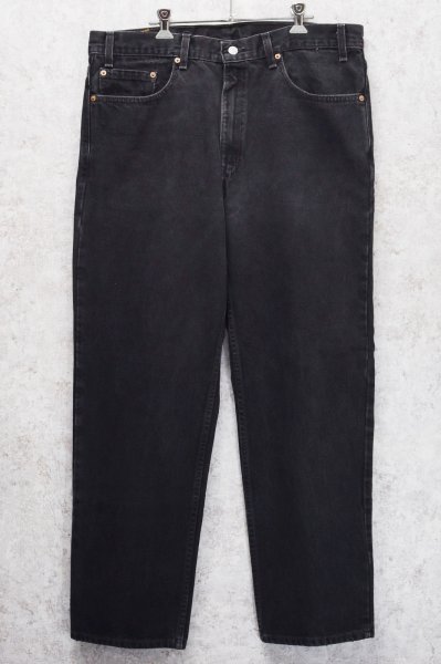 画像1: 90’s 【USA製】【ビンテージ】【LEVI'S】【リーバイス５５０】550 黒 デニムパンツ ブラックデニム【38ｘ30】  (1)