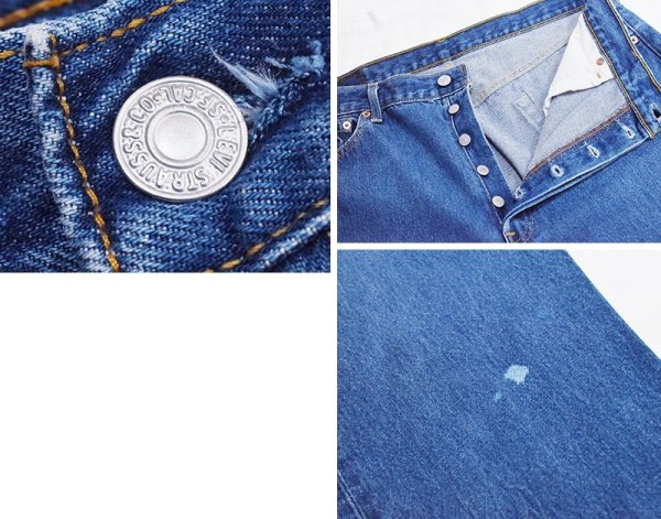 画像3: 00's【ビンテージ】【メキシコ製】【LEVI'S】【リーバイス】【501】【デニムパンツ】【36×30】  (3)