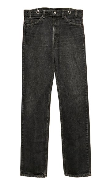 画像1: 90’s 【USA製】【ビンテージ】【LEVI'S】【リーバイス５０５】505 先染め 黒 デニムパンツ ブラックデニム【33ｘ34】  (1)