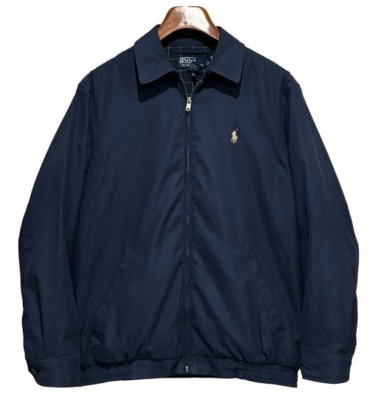 画像1: ビンテージ【ラルフローレン】【RALPH LAUREN】【紺】【スウィングトップ】【ジップアップブルゾン】【サイズS】  (1)