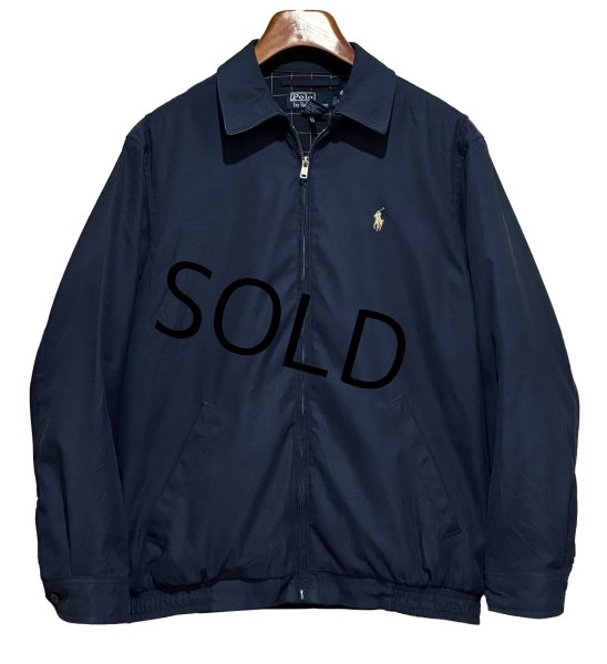 画像1: ビンテージ【ラルフローレン】【RALPH LAUREN】【紺】【スウィングトップ】【ジップアップブルゾン】【サイズS】  (1)