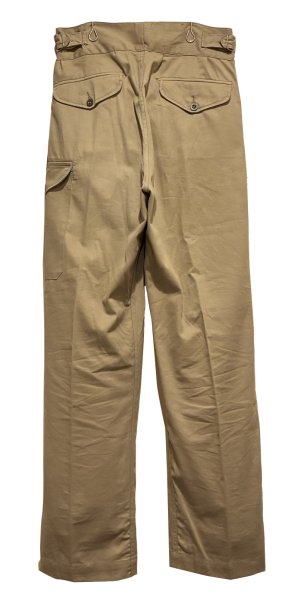 画像3: デッドストック 60’ｓ【ビンテージ】【イギリス軍】２タック【ベージュ】グルカパンツ【サイズ9】  (3)