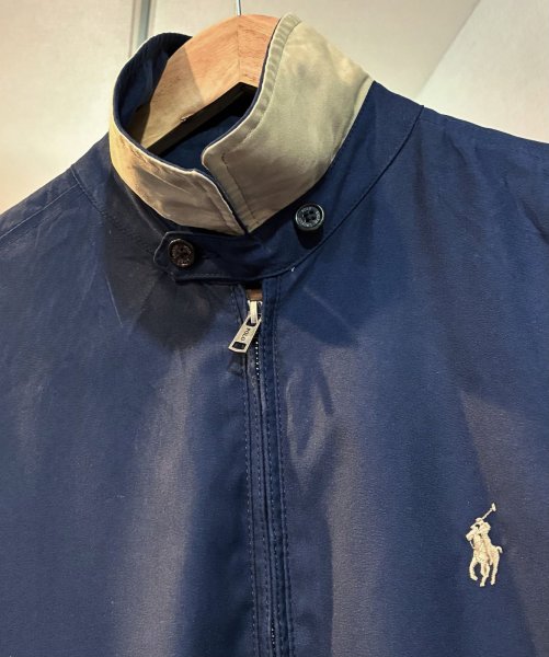 画像4: ビンテージ【ラルフローレン】【RALPH LAUREN】【紺】【スウィングトップ】【ジップアップブルゾン】【サイズS】  (4)