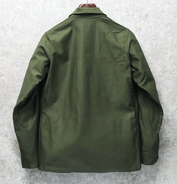 画像3: デッドストック【60's】【U.S.ARMY】【米軍実物】【ビンテージ】平ボタン【ユーティリティシャツ】【14 1/2×33】  (3)