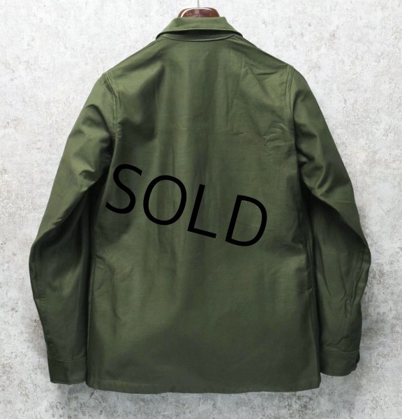 画像3: デッドストック【60's】【U.S.ARMY】【米軍実物】【ビンテージ】平ボタン【ユーティリティシャツ】【14 1/2×33】  (3)