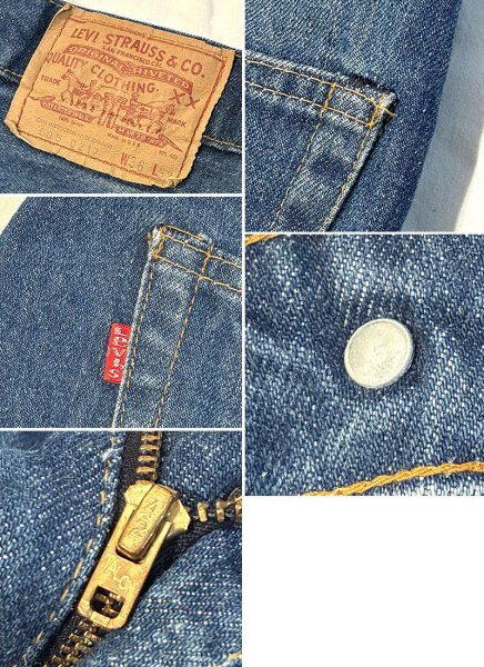 画像2: 70's USA製【ビンテージ】【LEVI'S】【リーバイス】【５０５-０２１７】【66前期】デニムパンツ【36x32】  (2)