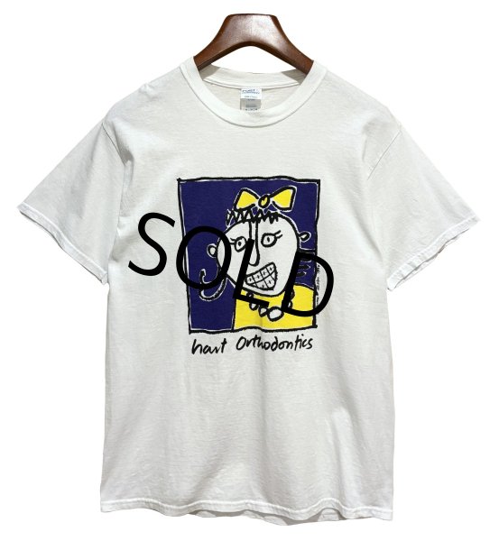 画像1: Port & Company【ビンテージ】Hart Orthodontics 女の子 絵画 アート 白【Ｔシャツ】【サイズM】  (1)