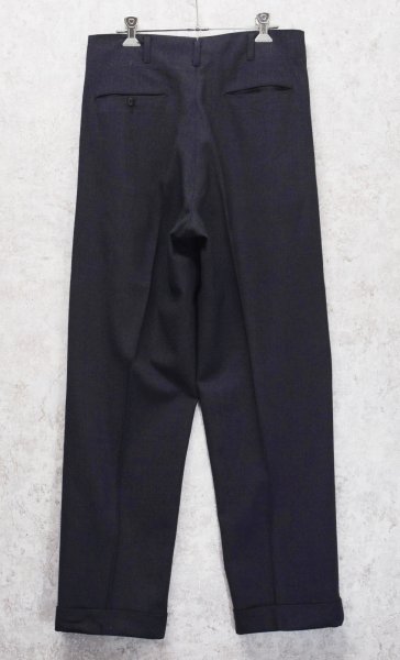 画像4: 50's【ビンテージ】【BOTANY】ボタニー【紺】２タック【ウールスラックス】【ウールパンツ】【W31程度】  (4)