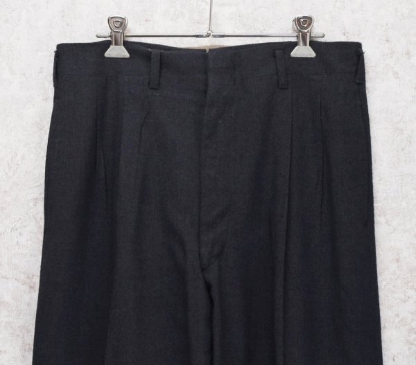 画像3: 50's【ビンテージ】【BOTANY】ボタニー【紺】２タック【ウールスラックス】【ウールパンツ】【W31程度】  (3)