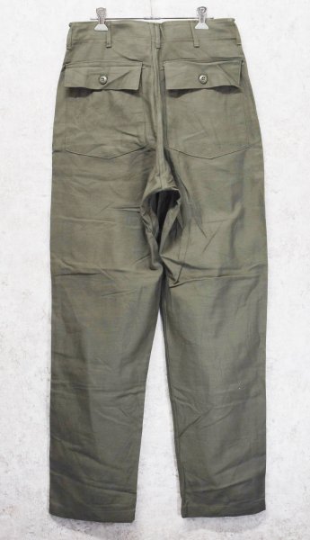 画像5: デッドストック【70's】【米軍実物】【ビンテージ】OG107【ベイカーパンツ】ボタンフライ  Ｗステッチ【ユーティリティパンツ】【32ｘ33】  (5)
