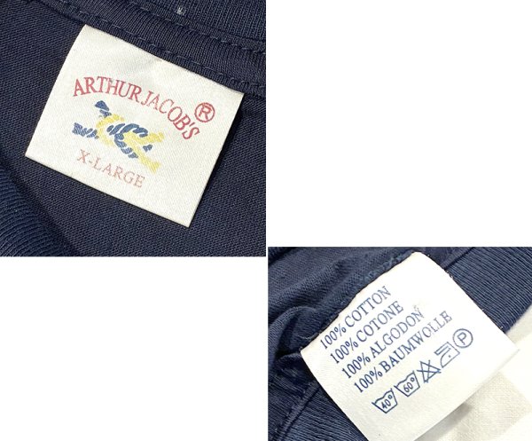 画像2: ビンテージ【ARTHUR JACOB'S】【MICHELANGELO】ミケランジェロ【紺】【Ｔシャツ】【サイズＸＬ】  (2)