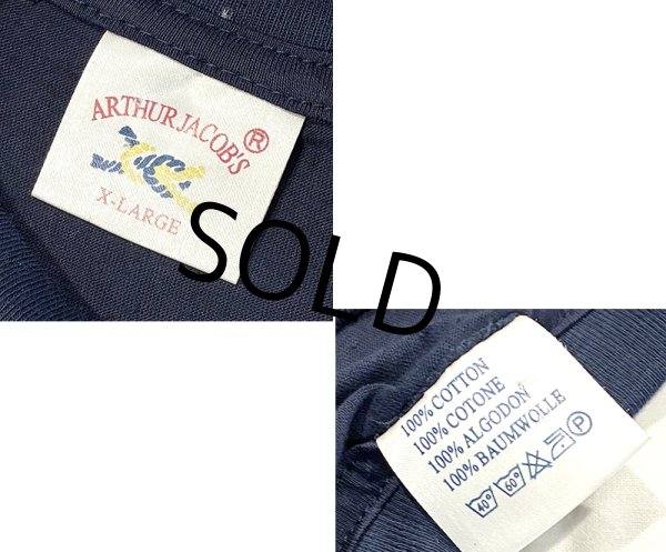 画像2: ビンテージ【ARTHUR JACOB'S】【MICHELANGELO】ミケランジェロ【紺】【Ｔシャツ】【サイズＸＬ】  (2)