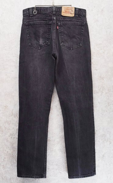 画像5: 90's【USA製】【ビンテージ】【LEVI'S】【リーバイス５０５】505【黒】【デニムパンツ】ブラックデニム【33×32】  (5)