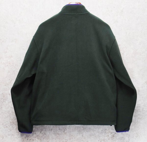 画像3: ビンテージ【ギャップ】【GAP】緑ｘ紫【ハーフジップ】【フリース】【プルオーバー】【サイズＭ】  (3)