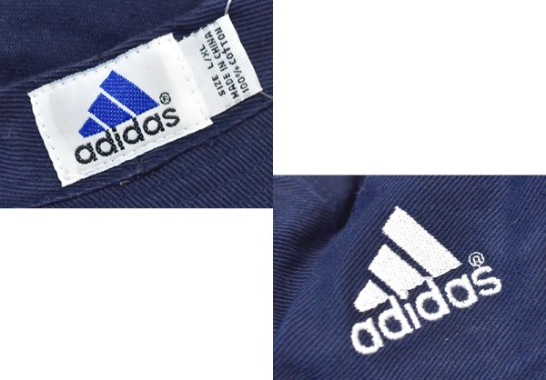 画像2: 【ビンテージ】【ADIDAS】アディダス【キャンバスコットン】ロゴ入り【バケットハット】【サイズL/XL】  (2)