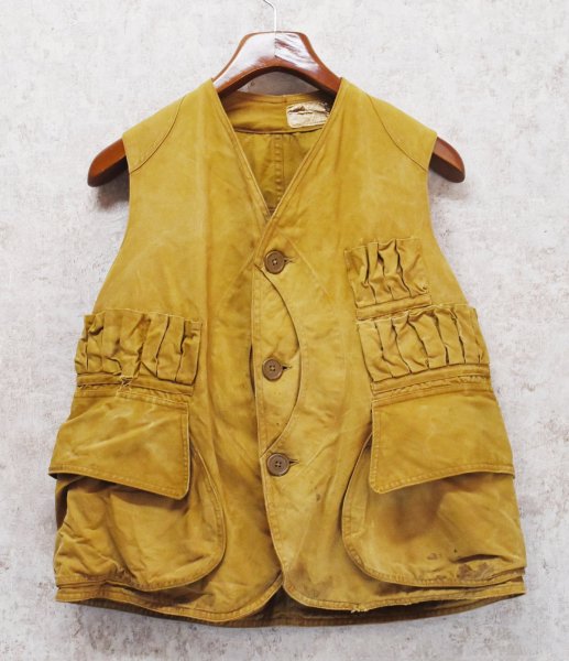 画像1: 【30's】【ビンテージ】【ブラウン】ベスト【ハンティングベスト】【US40】  (1)