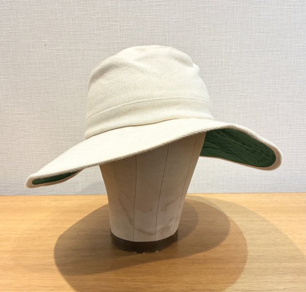 画像3: デッドストック ~90's【ビンテージ】ORVIS【オービス】生成り  レディース【コットンハット】【MULTI FIT 54〜57ｃｍ】  (3)