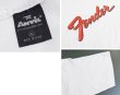 画像2: 80's~90's【USA製】【ビンテージ】【anvil】アンビル 【シングルステッチ】【Fender】フェンダー【白】ギター【Tシャツ】【サイズXL】  (2)