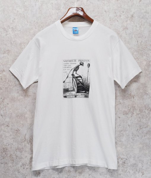画像2: 90's~【USA製】 ビンテージ【FRUIT OF THE LOOM 】フルーツオブザルーム【siltbreeze presents】骸骨【白】【 Tシャツ】【サイズM】  (2)