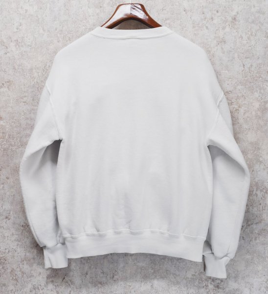 画像3: 90'ｓ【USA製】【RUSSELL】ラッセル【ビンテージ】白【無地】【クルーネック】前V スウェット【サイズM】  (3)