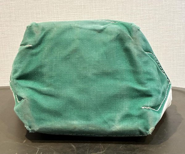 画像7: 80's【ビンテージ】【L.L.bean】【エルエルビーン】 白ｘ緑【キャンバス】【ミニトートバッグ】【ビーントート】  (7)