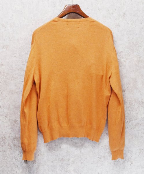 画像3: 90’s ビンテージ【ラルフローレン】POLO RALPH LAUREN【オレンジ】【Vネック】PIMAコットン【コットンセーター】【サイズL】   (3)