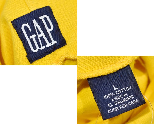 画像2: ビンテージ 【GAP】オールドギャップ【マスタード】無地【タートルネックロンT】【サイズL】  (2)