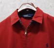 画像4: 〜90's ビンテージ【ラルフローレン】【RALPH LAUREN】【赤】コットン【スウィングトップ】【ジップアップブルゾン】【サイズM】  (4)